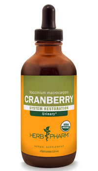 Thumbnail for Herb Pharm Certified Organic Cranberry Liquid Extract for Urinary Tract Support - 4 Ounce