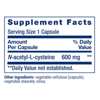 Thumbnail for Life Extension N-Acetyl-L-Cysteine (NAC), Immune, Respiratory, Liver Health, NAC 600 mg, Potent antioxidant Support, Free-radicals, Easy to Absorb, 60 Capsules