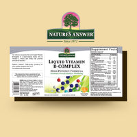 Thumbnail for Nature's Answer Liquid Vitamin B-Complex Supports Healthy Energy Levels | Promotes Healthy Nerve Function | All-Natural Tangerine Flavor | Gluten-Free & Benzoate-Free 16oz