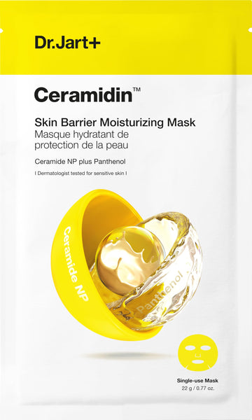 Dr.Jart+ Ceramidin Skin Barrier Moisturizing Korean Face Mask | Sheet Mask | Korean Skin Care | Travel Size, 1 Pack