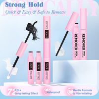 Thumbnail for Natural Lash Clusters Kit DIY Lash Extension Kit Wispy Eyelash Extension Kit C-curly Individual Lashes Kit 9-12MM Short Eyelash Clusters with Lash Remover by Newcally