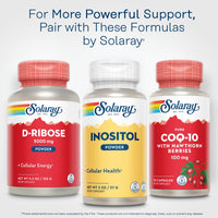 Thumbnail for SOLARAY Pure Inositol Powder - Cellular Health Support - Vegan, Lab Verified - 163 Servings, 4 OZ (2oz, 81 Serv.)