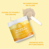 Thumbnail for Vimergy Micro-C Immune Power TM *- 250g– 69 Servings – 2000mg/serving – Gentle Form – Antioxidant Phytonutrients – Immune & Nerve Support – Benefits Bone & Cartilage – Gluten-Free – Kosher – Vegan
