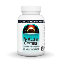 Thumbnail for Source Naturals N-Acetyl Cysteine Antioxidant Support 600 mg Dietary Supplement that Supports Respiratory Health* - 120 Tablets