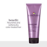 Thumbnail for Pureology Hydrate Soft Softening Treatment For Dry, Color-Treated Hair Nourishing Treatment - Adds Softness, Sulfate-Free, Vegan