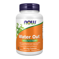 Thumbnail for NOW Foods Supplements, Water Out With Standardized Uva Ursi, Dandelion, Potassium and Vitamin B-6, 100 Veg Capsules