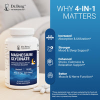 Thumbnail for Dr. Berg Magnesium Glycinate 90ct – 4-in-1 Chelated for Muscle, Nerve, Sleep & Stress Support*– w/ D3, B6 & Zinc – 4X Lab-Tested – No Fillers – Formulated in USA, GMP-Certified