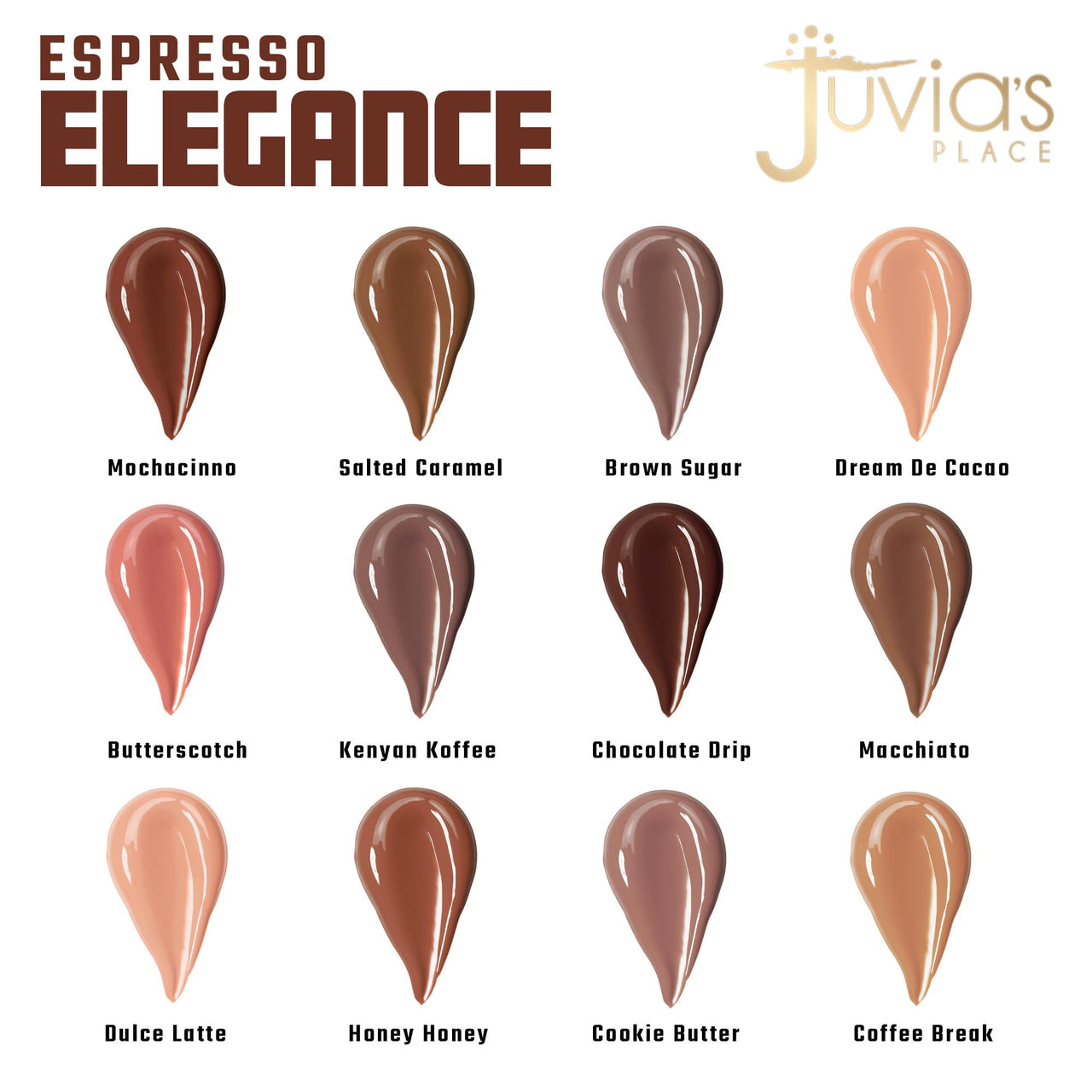 Juvia's Place Coffee Shop Lip Gloss - Mochaccino - Hydrating Butter Lip Gloss for Women, Long-Lasting Shine, Moisturizing Glass-like Finish, Plumping Non-sticky, Suitable for every vibe
