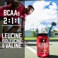 Thumbnail for BSN Amino X Muscle Recovery & Endurance Powder, BCAAs, 10 Grams of Amino Acids, Keto Friendly, Caffeine-Free, Support Endurance, Zero Sugar, Fruit Punch, 30 servings, 15.34 Ounce (Packaging May Vary)