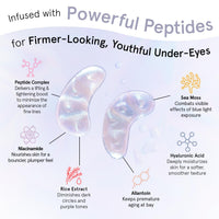 Thumbnail for grace & stella Peptide Under Eye Patches with Niacinamide & Rice Extract - Firming Eye Masks for Dark Circles and Puffiness - Friendship Gifts for Women - Vegan, Cruelty-Free (White, 24 Pairs)