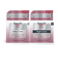 Thumbnail for Eucerin Q10 Skin Care Set, Anti Wrinkle Daily Face Cream with Biotin (1.7 Oz) + Anti Wrinkle Night Cream with Pro-Retinol (1.7 Oz), Fragrance Free Face Moisturizer for All Skin Types