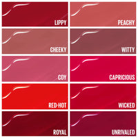 Thumbnail for Maybelline Super Stay Vinyl Ink Longwear No-Budge Liquid Lipcolor Makeup, Highly Pigmented Color and Instant Shine, Red-Hot, Fire Engine Red Lipstick, 0.14 fl oz, 1 Count