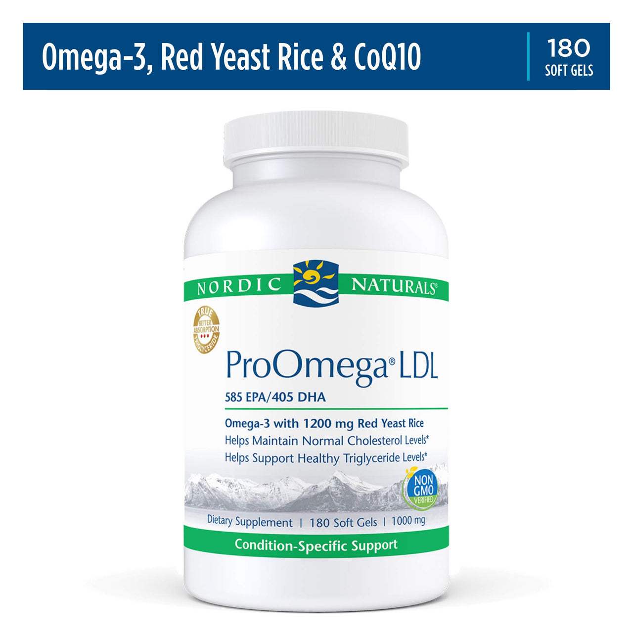 ProOmega LDL 1000mg 180 Softgels
