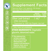Thumbnail for The Vitamin Shoppe Organic Olive Leaf Extract 1,000MG, Alcohol Free, Liquid Herbal Supplement That Supports a Healthy Immune System (2 Fluid Ounces Oil)