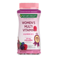 Thumbnail for Nature's Bounty Optimal Solutions Women's Multivitamin, Immune and Cellular Energy Support, Bone Health, Raspberry Flavor, 80 Gummies, 40 Total Servings