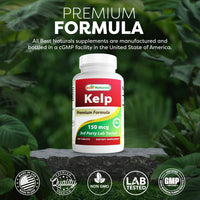Thumbnail for Best Naturals Kelp Supplement 150 Mcg Tablet, 300 Count