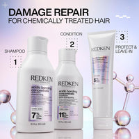 Thumbnail for Redken Acidic Bonding Concentrate Pre-Treatment & Shampoo Set For Damaged and All Hair Repair - Repairs Weakened Bonds and Reduces Breakage