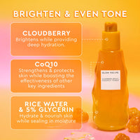 Thumbnail for Glow Recipe Travel Size Cloudberry Brightening Toner + Essence Skincare-CoQ10 Face Toner to Strengthen Skin Barrier+Hydrating Rice Water, Vitamin C, E & 5% Glycerin to Soften & Even Skin Tone (30 ml)