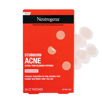 Thumbnail for Neutrogena Stubborn Acne Ultra-Thin Patches for Acne-Prone Skin - Hydrocolloid Overnight Blemish Patch for Clear Skin, 24 Patches