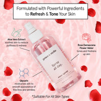 Thumbnail for grace & stella Award Winning Rose Water Facial Spray (240ml) - Vegan - Rose Water Spray for Face - Rosewater Spray Toner Rose Hydrosol - Rose Spray Facial Mist - Rosewater Spray Toner Rose Hydrosol