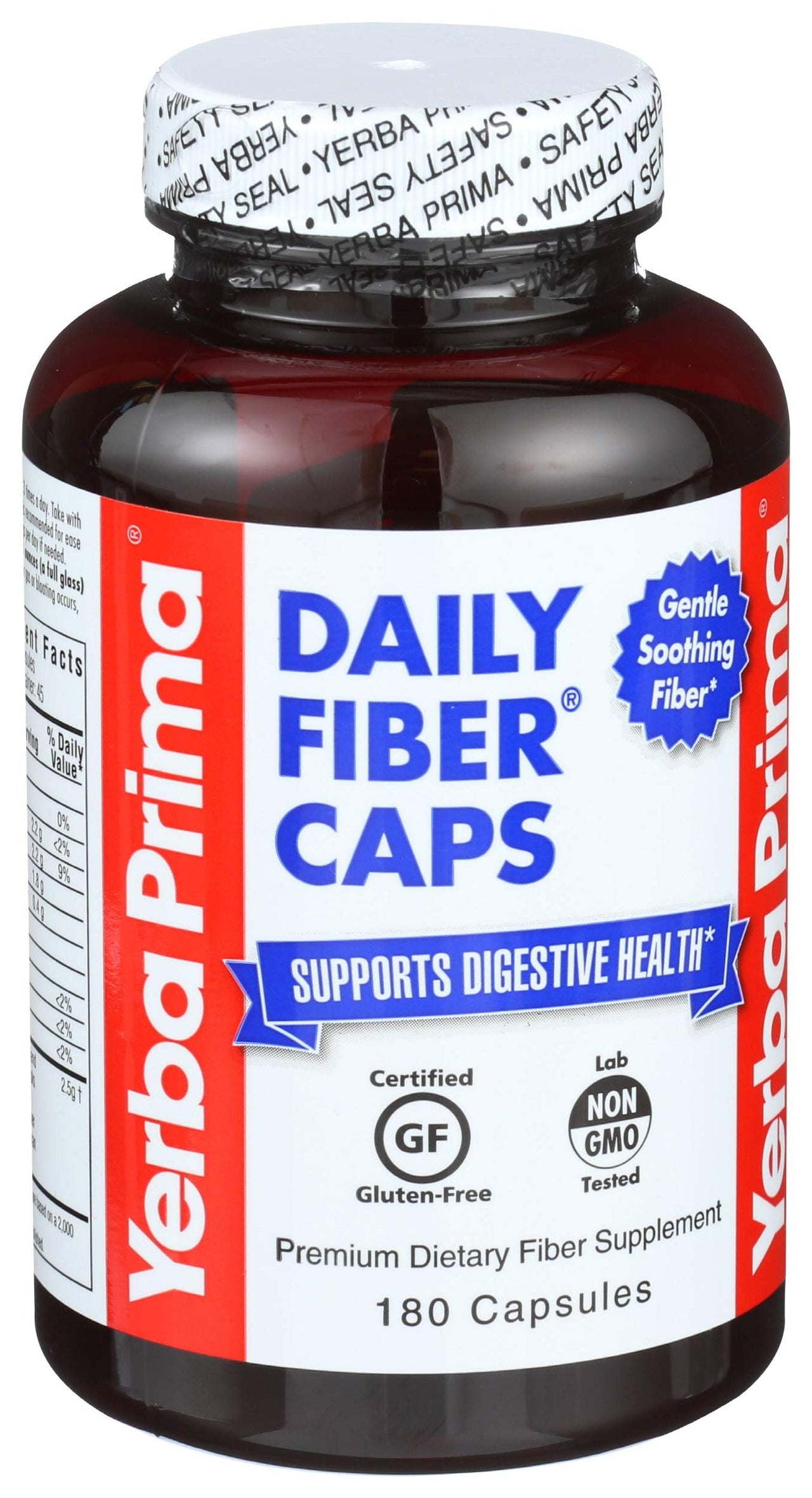 Yerba Prima Daily Fiber, 625mg, 180 Caplets
