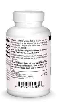 Thumbnail for Source Naturals L-Tyrosine -Free Form Amino Acid Supplement - 50 Tablets