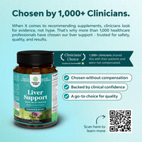 Thumbnail for Liver Cleanse Detox & Repair - Milk Thistle Supplement for Digestion & Immune Health - Ginger Root, Choline & Dandelion Root - Herbal Liver Support with Silymarin, Beetroot & Artichoke - 70 Count