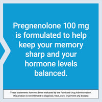 Thumbnail for Life Extension Pregnenolone - Hormone Balance Supplement for Healthy Hormone Levels, 100 mg - Hormone Balance, Memory, Focus, Cognitive Health - Gluten-Free, Non-GMO, 100 Capsules