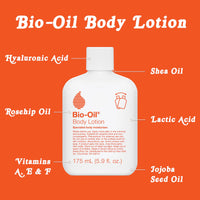 Thumbnail for Bio-Oil Moisturizing Body Lotion for Dry Skin, Ultra-Lightweight High-Oil Hydration, with Jojoba Oil, Rosehip Oil, Shea Oil, and Hyaluronic Acid, 5.9 oz