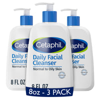 Thumbnail for Cetaphil Face Wash, Daily Facial Cleanser for Sensitive, Combination to Oily Skin, 8 oz 3 Pack, Gentle Foaming, Soap Free, Hypoallergenic