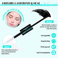 Thumbnail for AMZGIRL LASH Clusters Kit 320Pcs, DIY Individual Extensions with Lash Bond and Seal, Remover For False Eyelashes, Applicator Tool Kit At Home(3040D,D-Mix9-16mm, Black