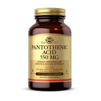 Thumbnail for Solgar Pantothenic Acid 550 mg Vegetable Capsules Vitamin B5 Energy Metabolism Nervous System Support Gluten Free Dairy Free Kosher Servings, Standard Packaging, 100 Count