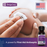 Thumbnail for De La Cruz Gentian Violet - Violeta de Genciana 1% First Aid Antiseptic for cuts, scrapes and Burns, 1 FL OZ