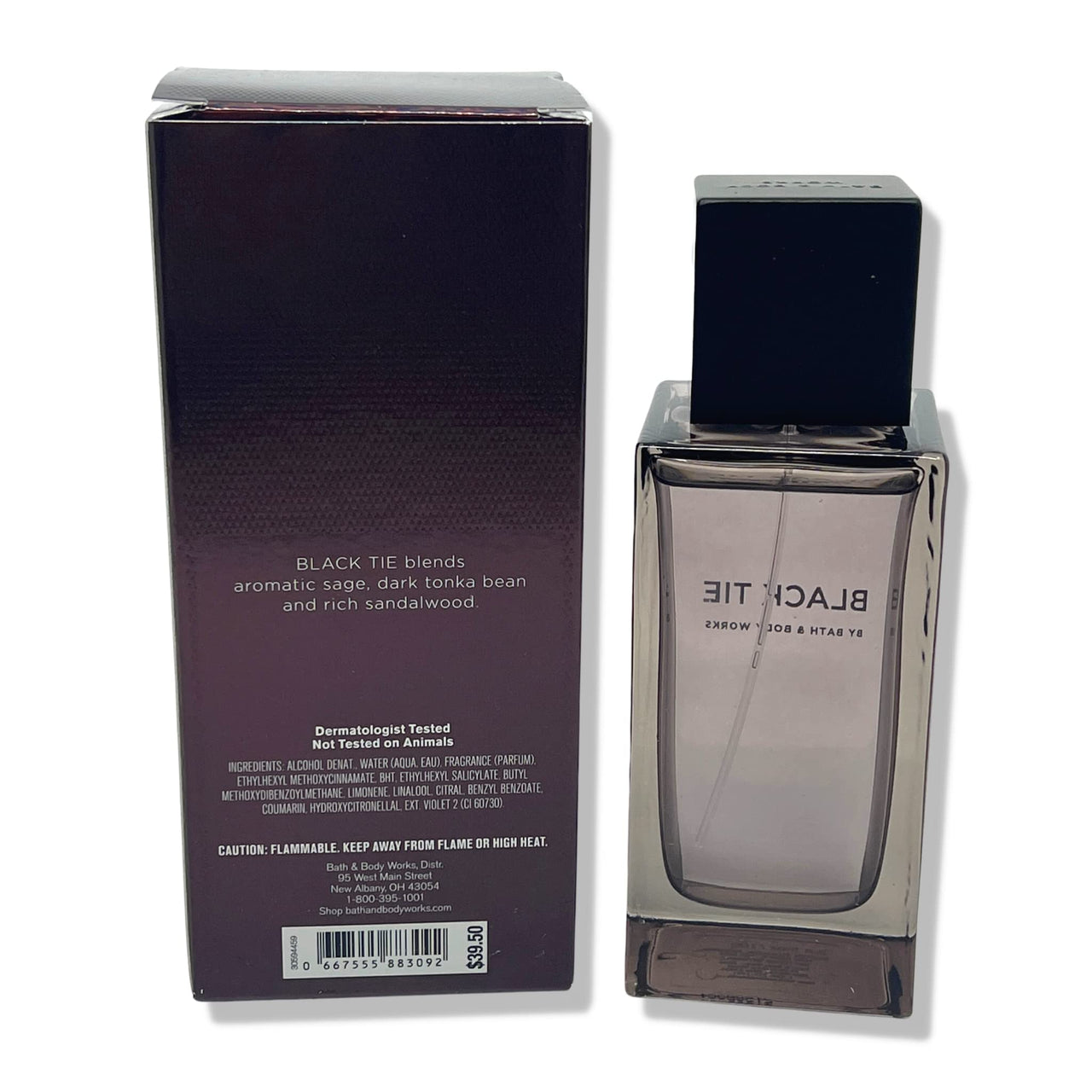 Bath & Body Works Black Tie Cologne for Men 3.4oz - NEW PACKAGING 2022