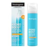 Thumbnail for Neutrogena Hydro Boost Hyaluronic Acid Face Moisturizer with Sunscreen, Broad Spectrum SPF 50, Fragrance Free Facial Moisturizer to Hydrate & Soothe Dry Skin, 1.7 fl. oz