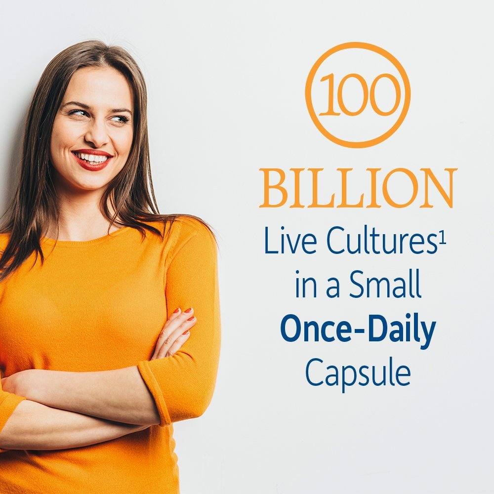 Garden of Life Raw Probiotics for Women and Men with Digestive Enzymes, 100 Billion CFU, Clinically Studied Strains, Shelf Stable, 30 Capsules