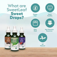 Thumbnail for SweetLeaf Sweet Drops - Flavored Stevia Liquid Sweetener, Organic Stevia Extract, Zero Calorie, Keto Friendly, Non GMO, Natural Flavor, Sugar Alternative - Vanilla Creme, 2 Fl Oz (Pack of 1)