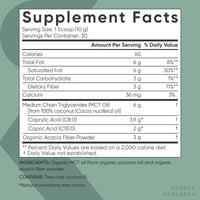 Thumbnail for Sports Research® Keto Pack with Creatine Monohydrate Capsules and Organic MCT Oil Powder - Keto & Vegan MCTs C8, C10 from Coconuts