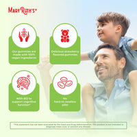 Thumbnail for MaryRuth Organics Vegan Vitamin D3 + Vitamin B12 Gummies | 2 Month Supply | Supports Bone Health | Immune Support Supplement | Energy Supplements | Methyl B12 Vegan Non-GMO Gluten Free | 60 Servings