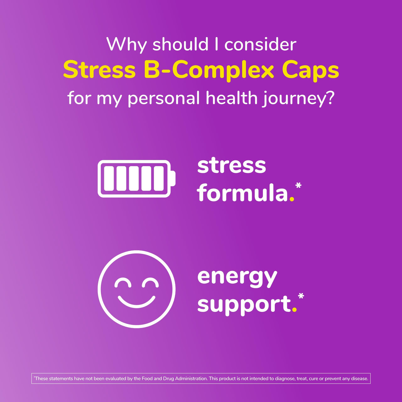 Twinlab Stress B-Complex Caps - Energy Support Supplement with Vitamin B12 and B6-100 Capsules (Pack of 2)