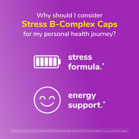 Thumbnail for Twinlab Stress B-Complex Caps - Energy Support Supplement with Vitamin B12 and B6-100 Capsules (Pack of 2)