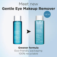 Thumbnail for Clarins NEW Gentle Eye Make-Up Remover | Removes Light To Medium Eye Make-Up | Cleanses, Soothes and Softens | Conditions Lashes | Oil-Free | Ophthalmologist Tested | All Skin Types | 4.2 Fluid Ounces