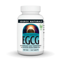 Thumbnail for Source Naturals EGCG, Antioxidant and Thermogenic Activator from Green Tea*, 350 mg - 120 Tablets