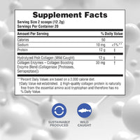 Thumbnail for NaturesPlus Marine Collagen Peptides, Unflavored - 0.54 lb - Hair, Skin, Nail & Joint Health, Immune System Support - Gluten Free, Non-GMO - 20 Servings