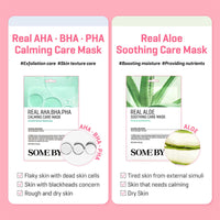 Thumbnail for SOME BY MI Real Teatree Calming Care Mask - Pack of 10 - Made from Tea Tree Water for Sensitive Skin - Daily Vegan Korean Sheet Mask for Skin Calming and Soothing - Korean Skin Care