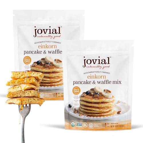 Image 2 of 16 Ounce (Pack of 2) for the product Jovial Organic Einkorn Pancake & Waffle Mix, 16 Oz
