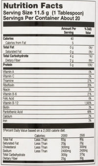 Thumbnail for KAL Brewers Yeast Powder, Unfortified, Unsweetened Super Food, 100% Natural Source of Protein, B Complex Vitamins, Amino Acids - Vegan, Preservative Free, Made Without Soy - Approx. 18 Servings, 7.4oz