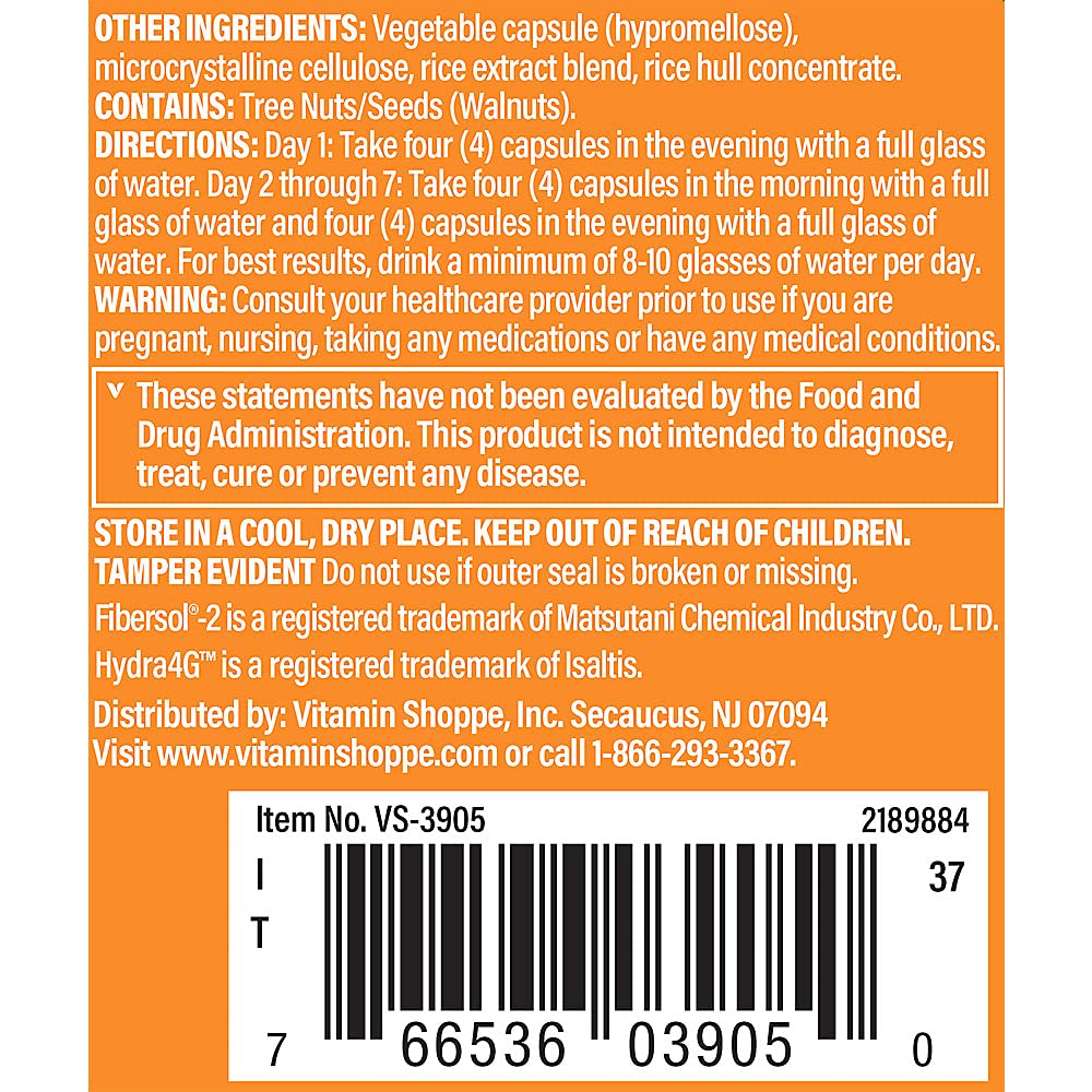 The Vitamin Shoppe Women's 7-Day Cleanse - Detox Formula | with Probiotics & Electrolytes | 52 Vegetable Capsules | Gentle Wellness
