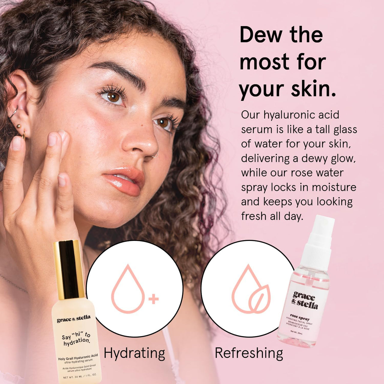 grace & stella Award Winning Skin Care Set - Gift Set for Women - Travel Essentials with Under Eye Masks, Serum, Cleanser, Lip Balm - Holiday Gift for Mom - Vegan Cruelty-Free Self Care