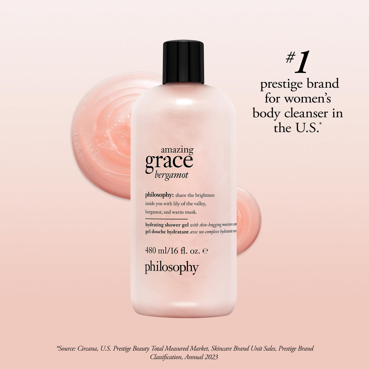 philosophy hydrating shower gel amazing grace bergamot
